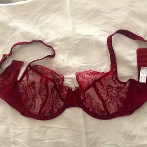 Wacoal Scene Stealer Underwire bra, 34DD, Tibetan red
